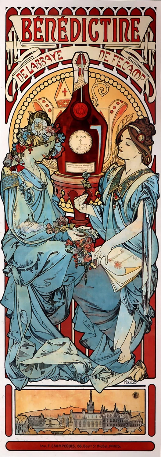 Alfons Mucha - Bénédictine, 1898